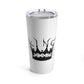 Tumbler-Stainless-White-KJB Logo Black-20oz