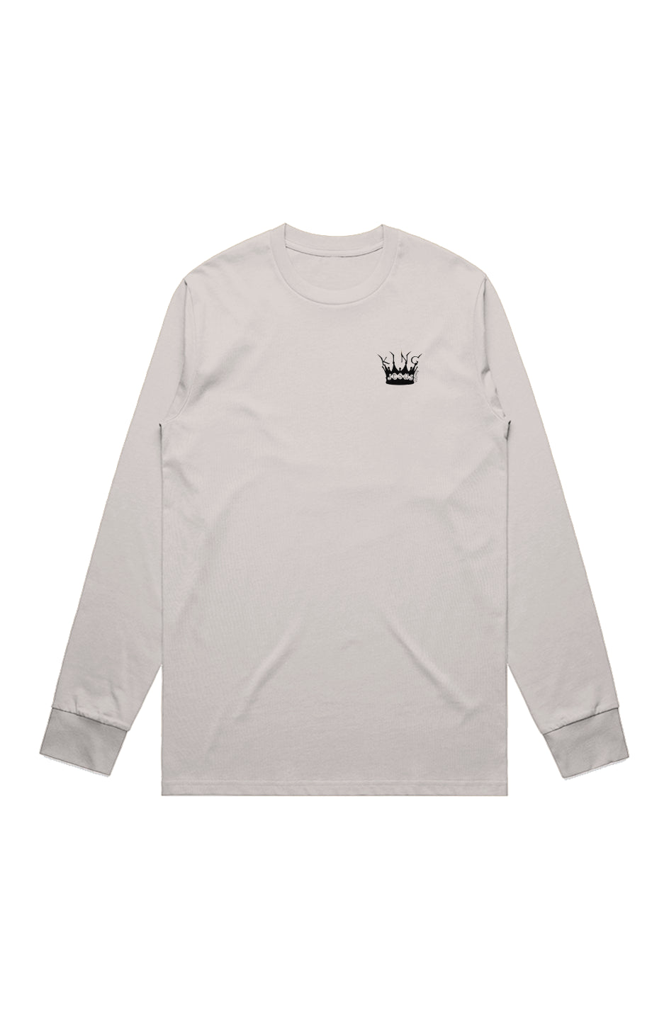 Tee-Long Sleeve-Bone-KJB Logo Black-Transfer